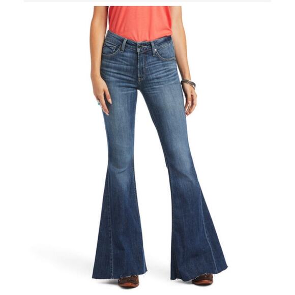 ARIAT HIGHRISE KALANI EXTREME FLARED JEANS 34 - Picture 1 of 16
